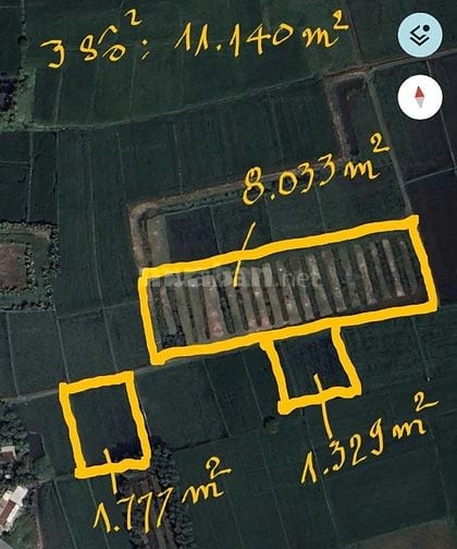 650k/m2 !!! BÁN 1,114ha (11.140 m2) đất xã Nhuận Đức, TP.HCM