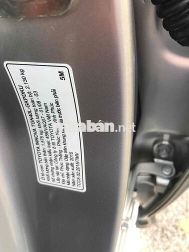 Toyota Innova 2015 Bạc Tự động 7 chỗ