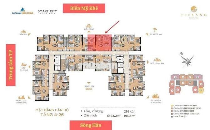 CHÍNH CHỦ BÁN CĂN 2PN THE SANG RESIDENCE