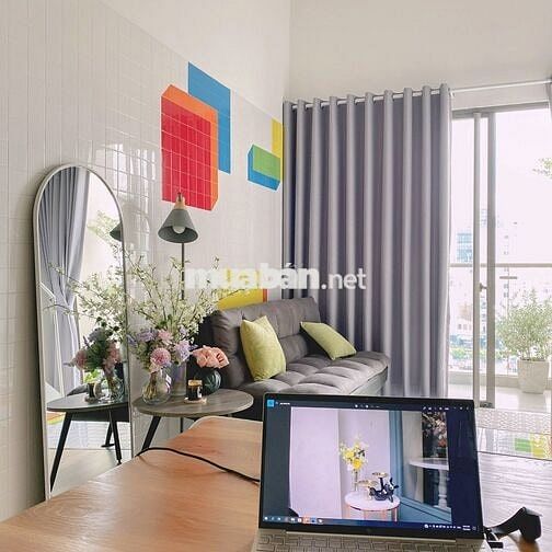 (Chính Chủ Cho Thuê) Duplex 1PN-1WC Q4 48m2 lầu 6 view sông và Q1