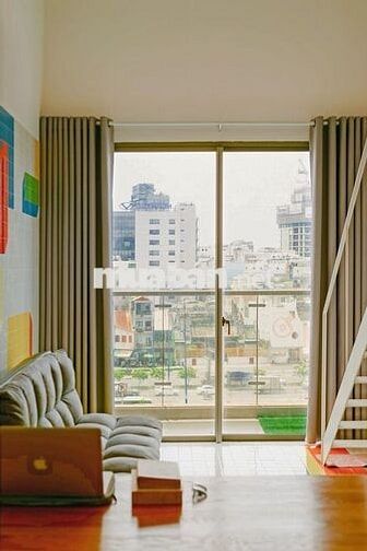 (Chính Chủ Cho Thuê) Duplex 1PN-1WC Q4 48m2 lầu 6 view sông và Q1