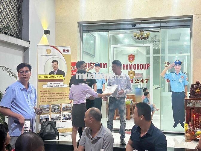 tuyển nhân viên bảo vệ ca 24 bao cơm 2 bữa