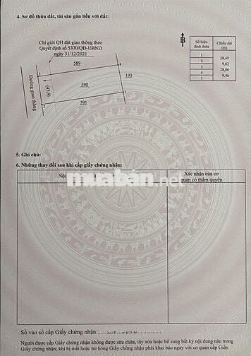 cần bán lô đất thổ cư, sau nhà thờ Thanh Sơn