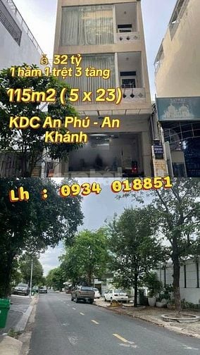 Bán nhanh 5 nhà phố , CHDV ( 5 x 23m )  , KDC An Phú An Khánh 