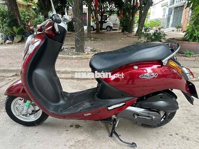 SYM Elite 50cc 2023 Đỏ 6.000km.BSTP 1 đời chủ