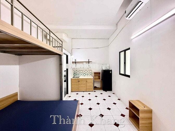Cho Thuê Căn Hộ 1 Gác 1 Giường Full NT Rộng 25m2 Ngay CV Lê Thị Riêng