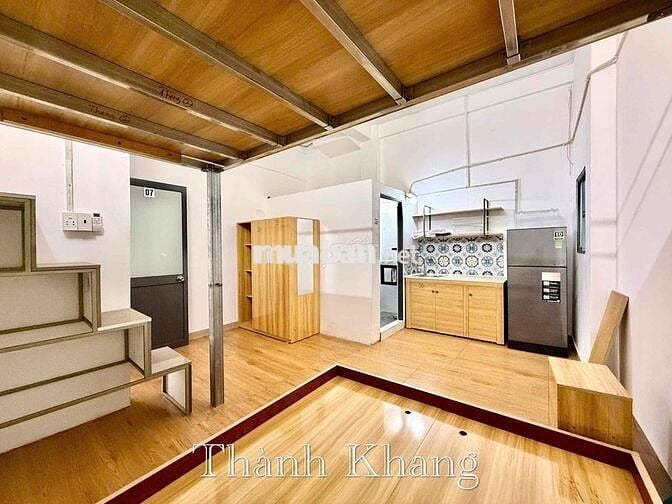 Cho Thuê Căn Hộ 1 Gác 1 Giường Full NT Rộng 25m2 Ngay CV Lê Thị Riêng