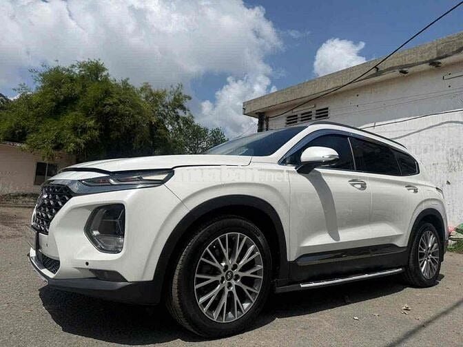 Hyundai Santa Fe 2019 Dầu Tự động 100000 km Trắng