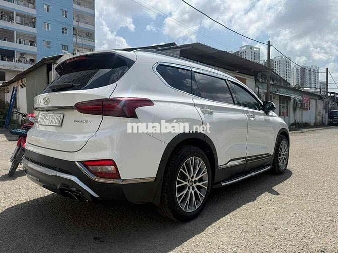 Hyundai Santa Fe 2019 Dầu Tự động 100000 km Trắng