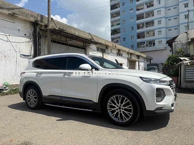 Hyundai Santa Fe 2019 Dầu Tự động 100000 km Trắng