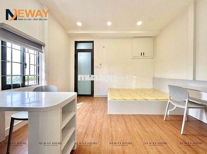 Studio Mới Xây Tone Trắng - Full Nội Thất - Mgr - Gần E.Town & Ga T3