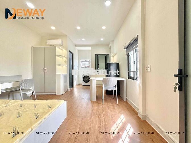 Studio Mới Xây Tone Trắng - Full Nội Thất - Mgr - Gần E.Town & Ga T3