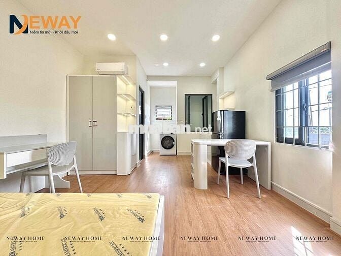 Studio Mới Xây Tone Trắng - Full Nội Thất - Mgr - Gần E.Town & Ga T3