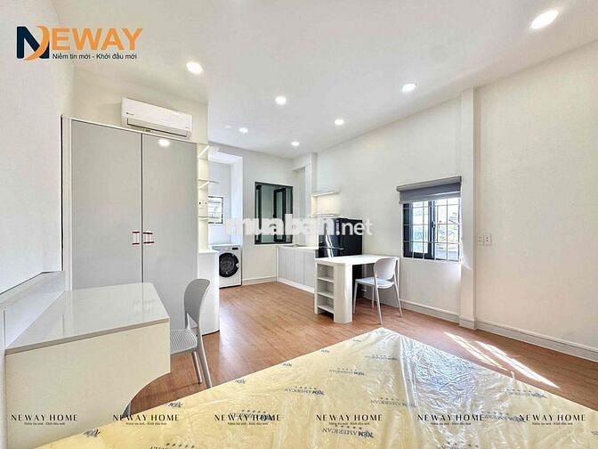 Studio Mới Xây Tone Trắng - Full Nội Thất - Mgr - Gần E.Town & Ga T3