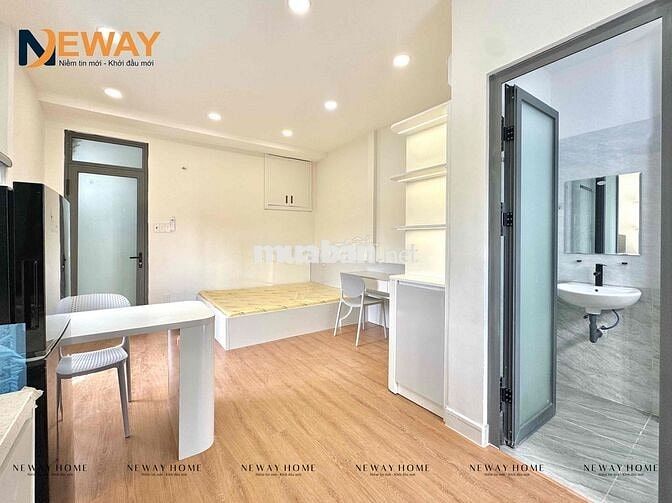 Studio Mới Xây Tone Trắng - Full Nội Thất - Mgr - Gần E.Town & Ga T3