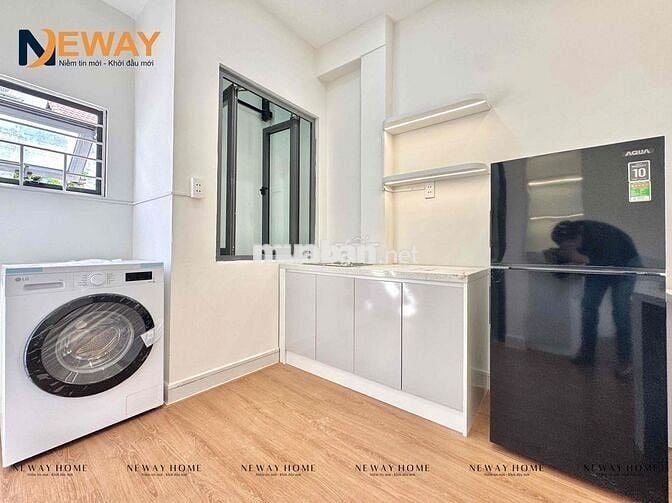 Studio Mới Xây Tone Trắng - Full Nội Thất - Mgr - Gần E.Town & Ga T3
