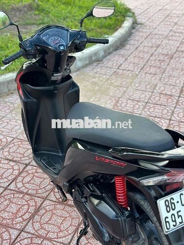 Honda Vision Đen Nhám. Biển 86 Máy Zin Êm 2017
