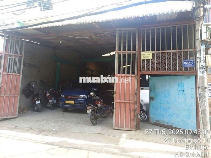 Bán kho Mặt tiền đường số 10 cách Quốc lộ 1a 200m. đường nhựa 8m