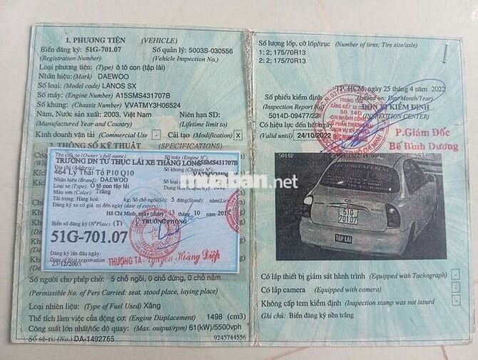 Daewoo Lanos SX 2003 Trắng