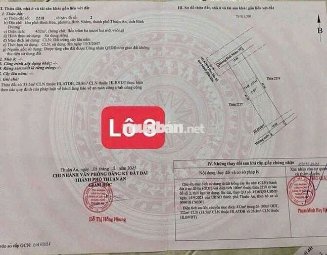 ĐẤT ĐẸP GIÁ RẺ BÌNH NHÂM 30 ,LÁI THIÊU ,TP HCM 