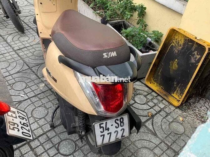 SYM Elizabeth Vàng kem Xăng điện tử êm ru