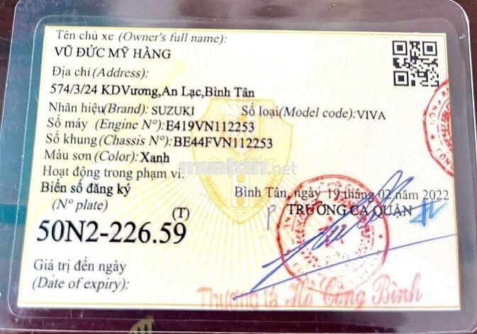 Suzuki Viva Xanh