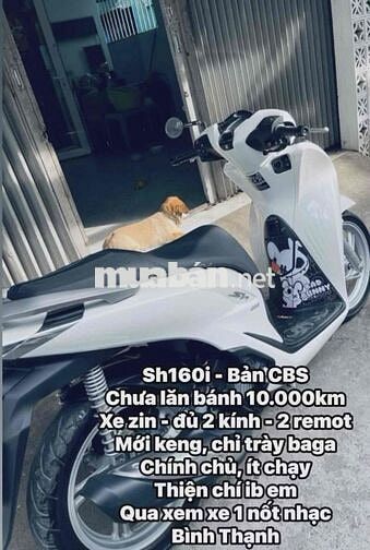 Honda SH160i CBS 2024 Trắng Dưới 10.000km