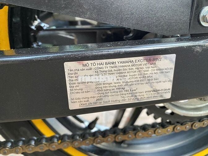 Yamaha Exciter B5V2 2023 Cam Đen