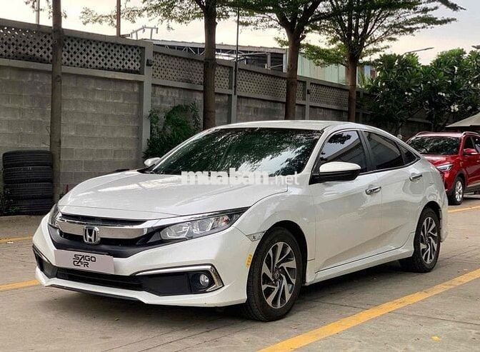 Honda Civic E CVT 2019 Trắng Tự động
