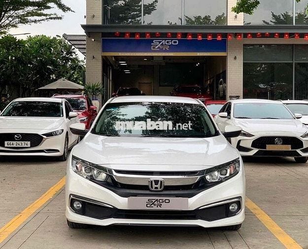 Honda Civic E CVT 2019 Trắng Tự động