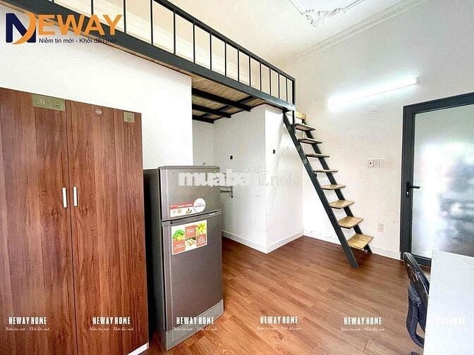 BAN CÔNG GÁC CAO - FULL NỘI THẤT QUA ĐH VĂN HIẾN 5P - ĐH HỒNG BÀNG 5P