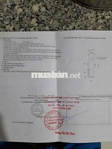 MẶT TIỀN QL57C GẦN KCN AN HIỆP