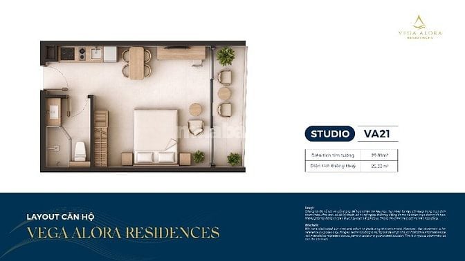 Căn hộ mặt biển Alora - Libera Nha Trang giá chỉ 1.599 tỷ/căn full nội