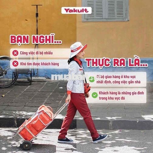 Tuyển Dụng 5 Nữ Bán Hàng Yakult Quận 8