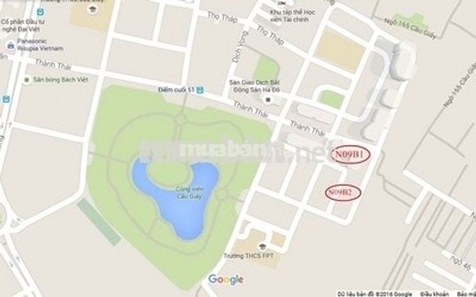 Bán căn hộ chung cư toà N09 B1 Thành Thái 90m2 , thiết kế 2 ngủ , 2wc