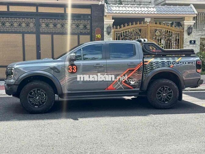 Ford Ranger Raptor 2023 Xám 59.000 Km XHD ĐỦ