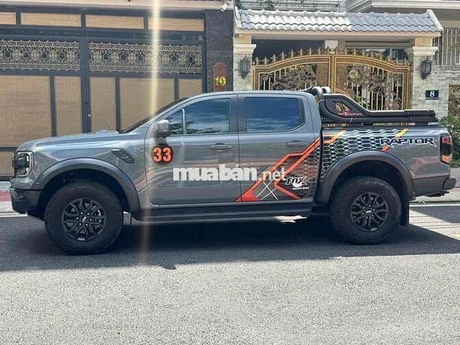 Ford Ranger Raptor 2023 Xám 59.000 Km XHD ĐỦ
