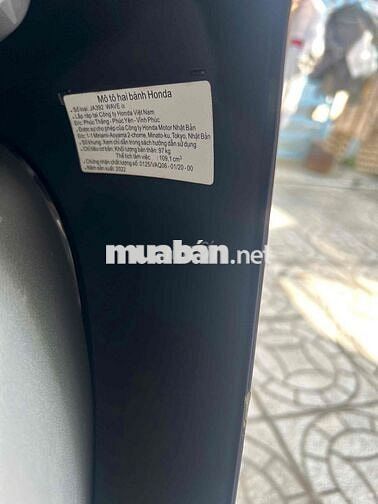 Honda Wave A110 2022 Đen 24929 km