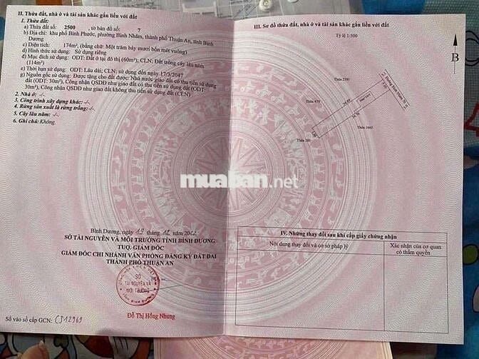 ĐẤT BÌNH NHÂM 70 ,LÁI THIÊU ,TP HCM