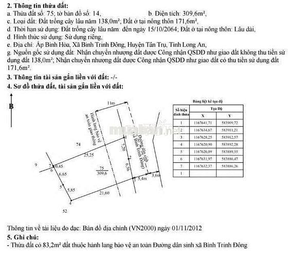 Hàng thơm, chỉ 1.1 tỷ sở hữu 310m² đất thổ vườn đường xe cont