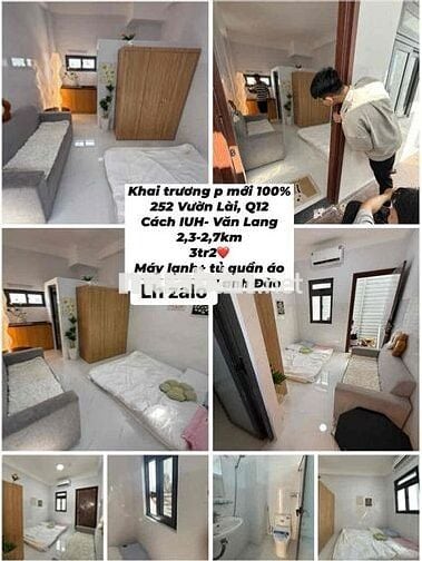 P mới 100% ở Vườn Lài giáp Gò Vấp, 3tr2-4tr5 cửa sổ ban công