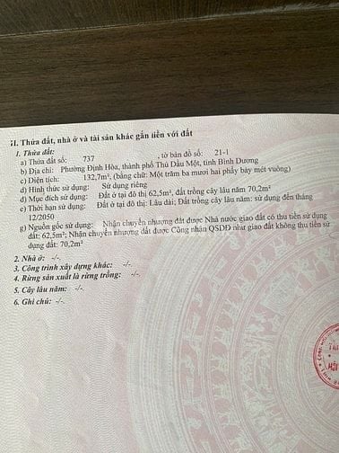 Bán Đất Mặt Tiền Đường Đx 077, P.Định Hoà, Thủ Dầu Một, Bình Dương