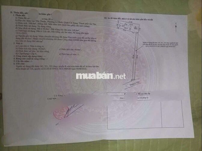 BÁN NHÀ TRỆT LỬNG GỐC 2 MẶT TIỀN HẺM ÔTÔ ĐƯỜNG NGUYỄN TRÃI CÁI RĂNG 