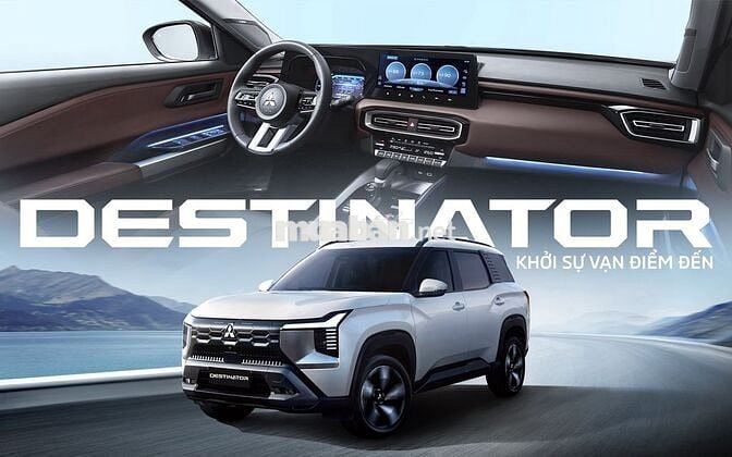 Mitsubishi Destinator SUV 7 chỗ Turbo, trả góp 85%
