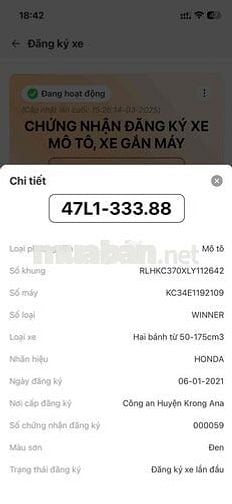 Xe chính chủ cần bán