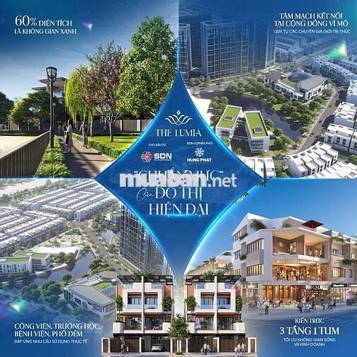 CHƯA ĐẾN 9,2 TỶ SỞ HỮU SHOPHOUSE 150m2 The Lumia Đà Nẵng - GIÁ GỐC CĐT