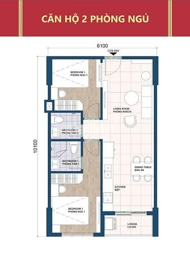 Bán gấp căn hộ 1PN, 1WC, giá siêu hời 1,647 tỷ, tại Thiên Quân Marina