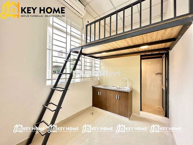 Duplex cửa sổ trời giá rẻ gần emart, có máy lạnh