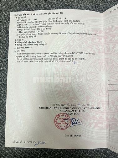 Bán đất kinh doanh Phú Đô 57m2