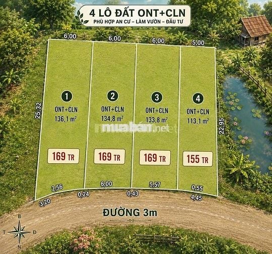 🌿 ĐẤT ĐẸP – GIÁ RẺ – GẦN TP.HCM 🌿  Chỉ từ 155